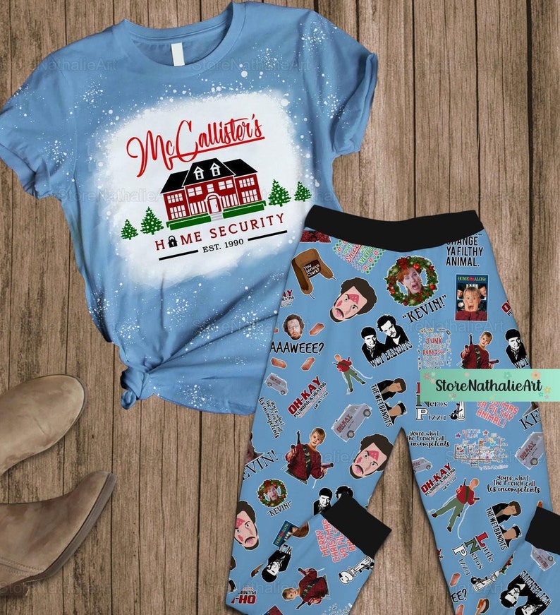 Kevin Mccallister Pajamas, Home Alone Shirt, Home Alone Pajamas Pants