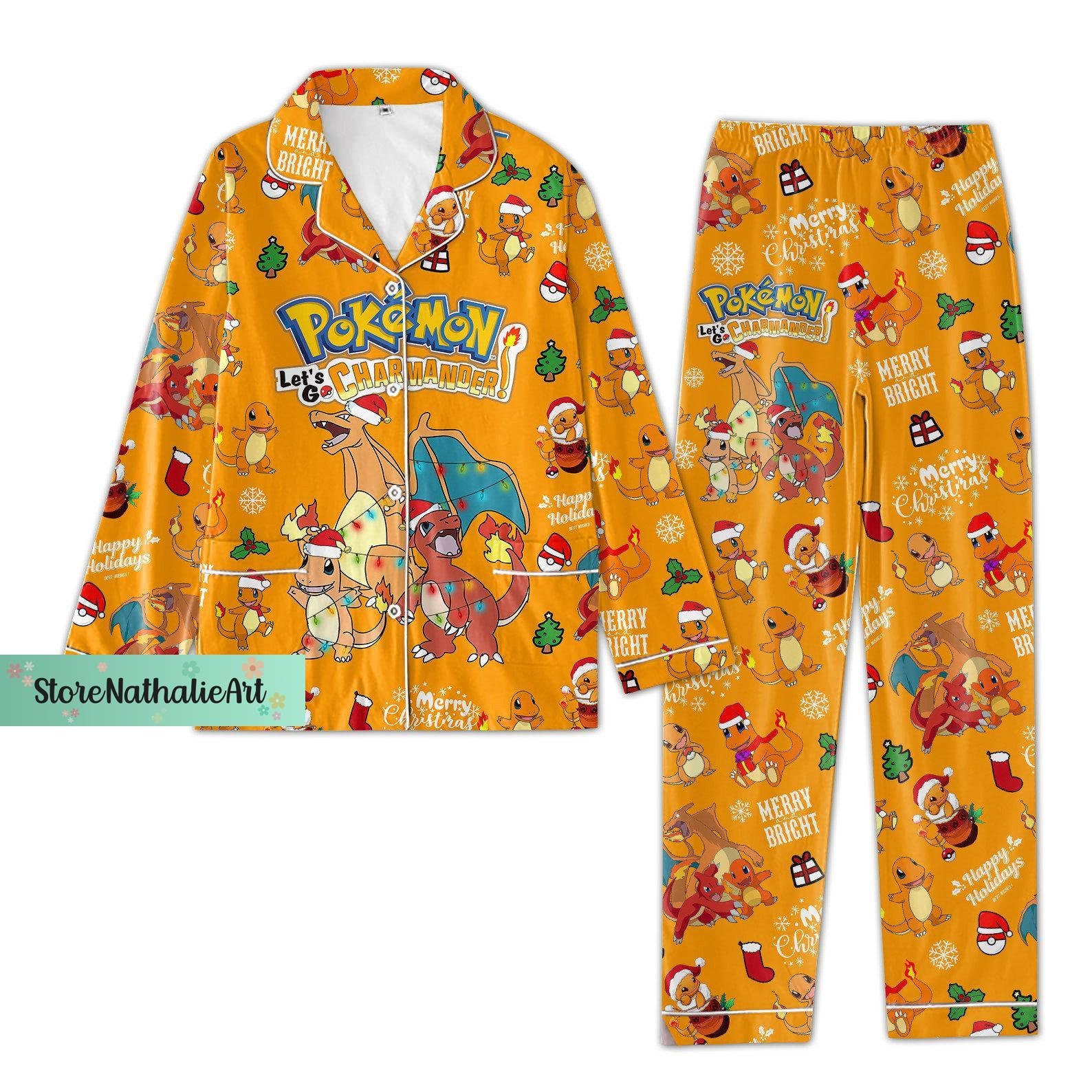 Pokemon Pajamas Set Pokemon Womens Pajamas Pokemon Pyjamas Etsy