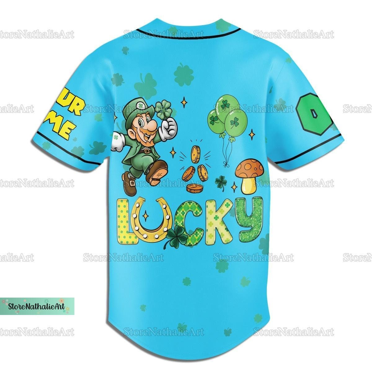Super Mario Jersey Shirt, Super Mario Baseball Jersey