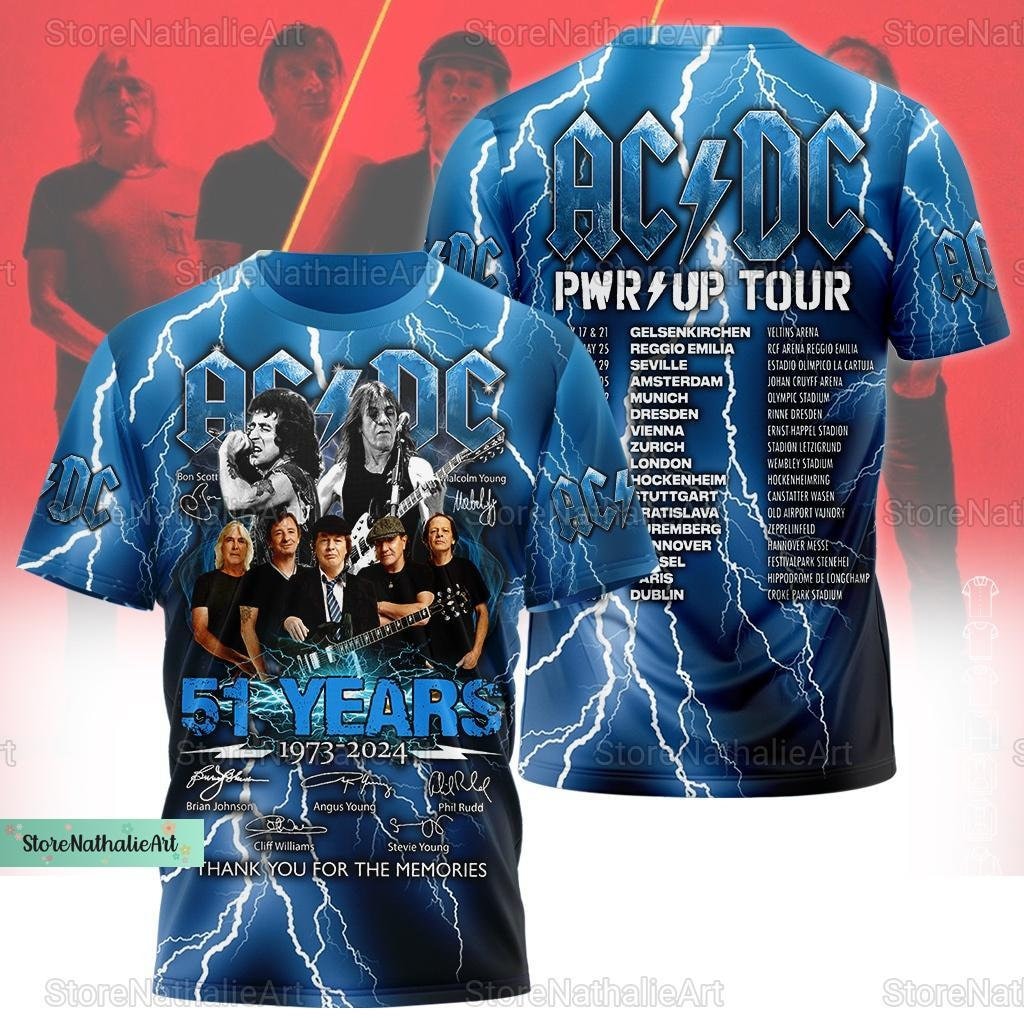 Acdc Tour Hoodie, Acdc Pwr up 3D Hoodie, Acdc Power
