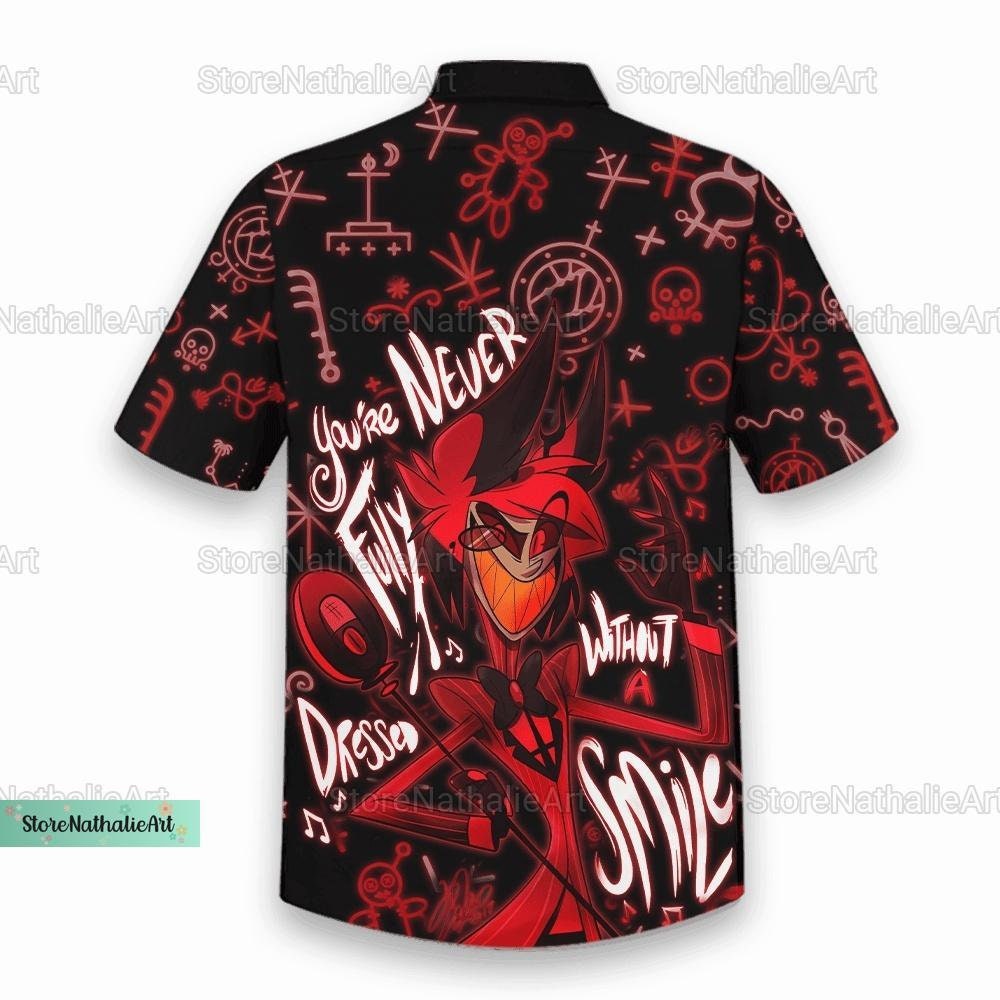 Hazbin Hotel Hawaiian Shirt, Hazbin Hotel Button Shirt, Hazbin Hotel Aloha Shirt