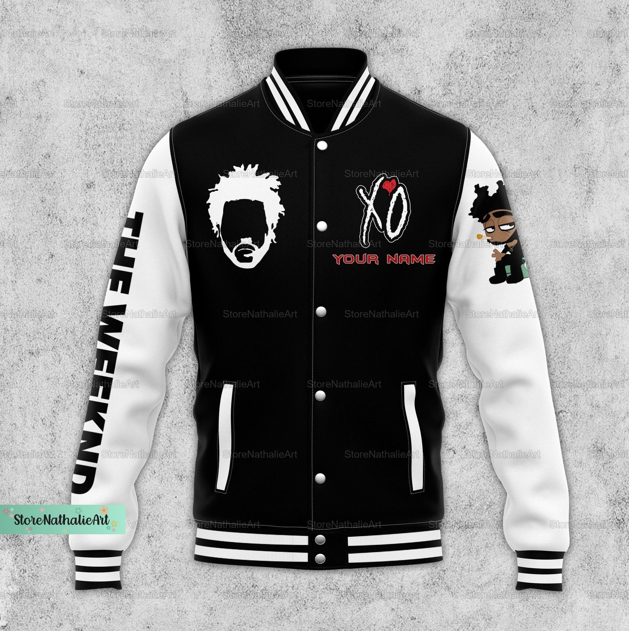 Weeknds Baseball Jacket, Custom Name Baseball Jacket