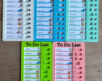 Planificador de tareas para niños: marca las tareas diarias de forma lúdica, lista de verificación, lista de cosas por hacer para niños, personalizada a petición.