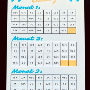 Savings Challenge, Quarterly Challenge, 3 Month Challenge for Budget Planner A6, Envelope Method, Budget Binder, Savings Plan, Zipper & Ring Binder