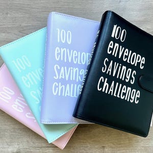 Spar Challenge 100 Umschläge, 100 Envelope Savings Challenge, A5, in 5 Farben