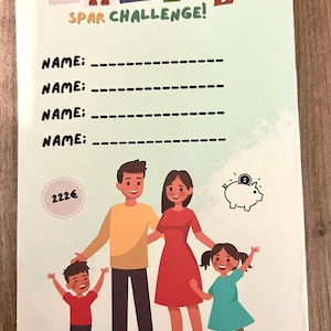 Familie Spar Challenge, Klappkarte als Familien-Challenge