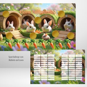 Sparchallenge "kleine Fellfreunde" gelocht, A6 Binder, Haustier , Rubbelchallenge, Loschallenge  Artikel 2025/145