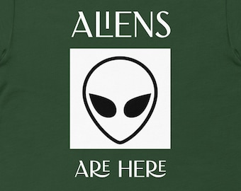 Camiseta alienígena divertida, camiseta humorística, camiseta de regalo de comedia, camiseta OVNI, cuello en V hilarante, camiseta de regalo espacial, camiseta divertida, lindo
