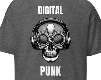 Digital Punk DJ T Shirt, Music Lover Tee, Electronic Music Shirt, Gift For DJ, Rave Shirt, Techno Music Tee