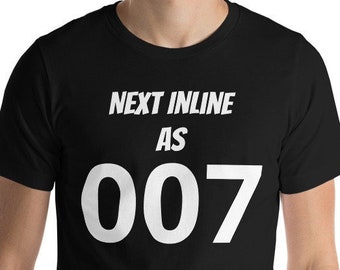 Camiseta retro de la película 007, camiseta de James Bond, camiseta del Servicio Secreto Británico, regalo de agente espía, camiseta de película clásica