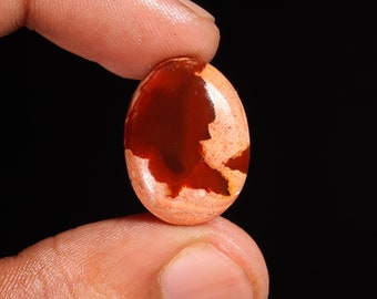 Incredible Top Quality Natural Mookaite Oval Shape Cabochon Loose Gemstone For Making Jewelry 12.80 Ct 22X16X6 MM AL-719