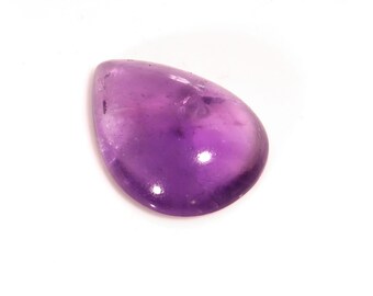 Terrific Top Quality Natural Amethyst Pear Shape Cabochon Loose Gemstone For Making Jewelry 10.70 Ct 20X15X6 MM AL-684