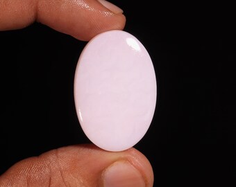 Fantastic Top Quality Natural Pink Opal Oval Shape Cabochon Loose Gemstone For Making Jewelry 30.35 Ct 34X23X5 MM AL-695