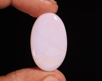 Immaculate Top Quality Natural Pink Opal Oval Shape Cabochon Loose Gemstone For Making Jewelry 21.65 Ct 31X19X5 MM AL-697