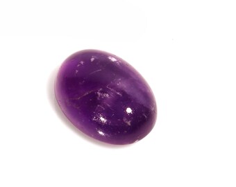 Marvellous Top Quality Natural Amethyst Oval Shape Cabochon Loose Gemstone For Making Jewelry 6.75 Ct 14X10X6 MM AL-678