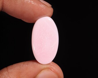 Terrific Top Quality Natural Pink Opal Oval Shape Cabochon Loose Gemstone For Making Jewelry 6.35 Ct 24X13X3 MM AL-705