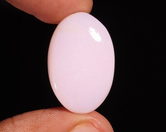 Superb Top Quality Natural Pink Opal Oval Shape Cabochon Loose Gemstone For Making Jewelry 20.60 Ct 27X18X6 MM AL-701