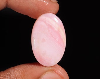Supreme Top Quality Natural Pink Opal Oval Shape Cabochon Loose Gemstone For Making Jewelry 16.70 Ct 27X17X5 MM AL-703