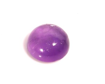 Tempting Top Quality Natural Amethyst Round Shape Cabochon Loose Gemstone For Making Jewelry 5.30 Ct 11X6 MM AL-683