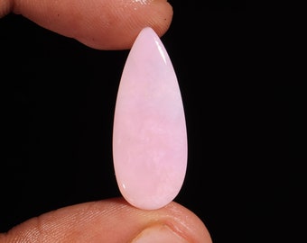 Awesome Top Quality Natural Pink Opal Pear Shape Cabochon Loose Gemstone For Making Jewelry 7.00 Ct 29X12X3 MM AL-708