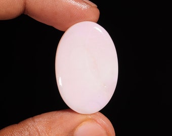 Exclusive Top Quality Natural Pink Opal Oval Shape Cabochon Loose Gemstone For Making Jewelry 21.40 Ct 32X21X5 MM AL-692