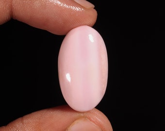 Tempting Top Quality Natural Pink Opal Oval Shape Cabochon Loose Gemstone For Making Jewelry 20.20 Ct 27X15X7 MM AL-704