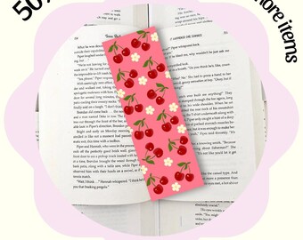 fruit bookmark, fruity bookmark, feeling fruity bookmark,cherry bookmark, watermelon bookmark, peach bookmark, strawberry bookmark,in my jam