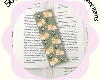 cute dog bookmark, cute cat bookmark, laminated bookmark, book lover gift, kids bookmark, gift for kids,gifts under 10, animals bookmark