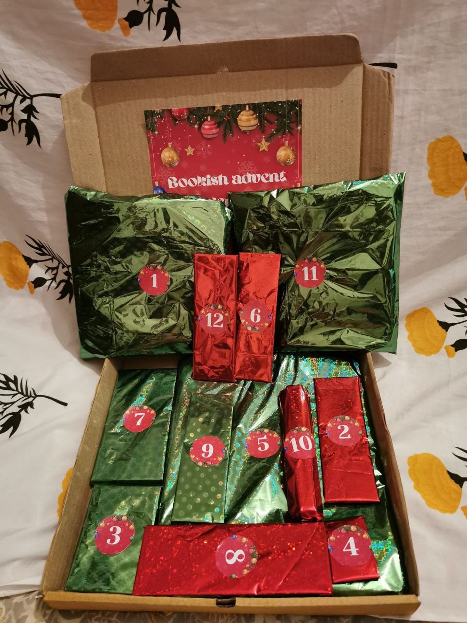 Bookish Advent Calendar Box,12 Days Advent Calender,christmas Gift