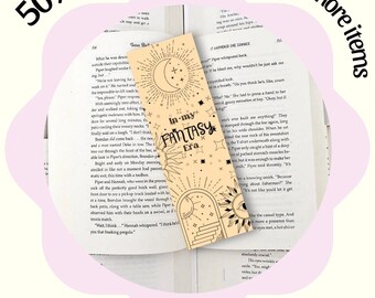 Fantasy Romance Bookmark, Fantasy Reader, Boekenliefhebber, Fantasy Romance boekenclub bladwijzer, leesachtig cadeau, Romantasy tijdperk, Gelamineerde bladwijzer