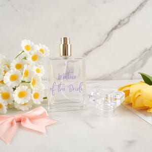 Custom Embroidered Perfume Bottle, Mother of the Bride Gift from Bride, Mother in Law Wedding Gift, Mother of the Groom Gift from Bride