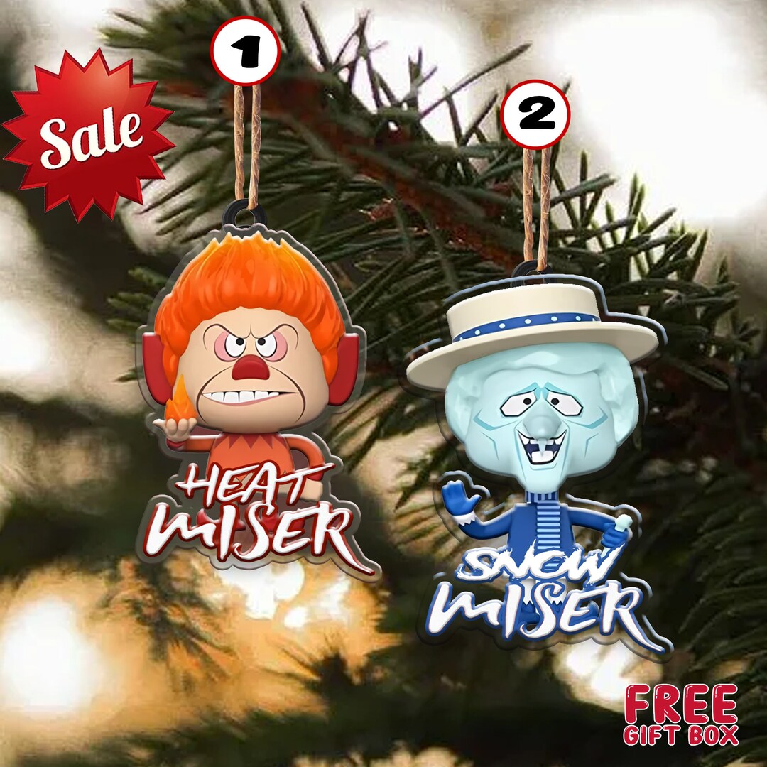 Heat Snow Miser Christmas Ornament Snow Miser Heat Miser Etsy
