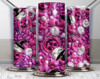 3D inflated Halloween Tumbler Wrap | Halloween Tumbler wrap | 3D Halloween Tumbler Wrap | 3D Halloween Digital | 300 Dpi