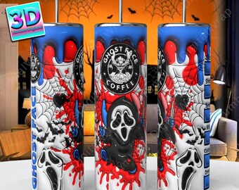 3D inflated Halloween Season Tumbler Wrap | cartoon Halloween Tumbler wrap | Halloween Tumbler Wrap | 3D Halloween Digital png | 300 Dpi