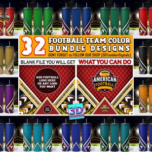 32 Voetbal Tumbler Wrap Design, Voetbal Achtergrond Tumbler wrap Bundel, Voetbal Achtergrond Tumbler Wrap Bundel | Voetbal | 20 oz 300 dpi