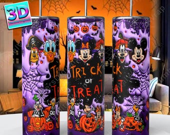 3D inflated Halloween Season Tumbler Wrap | cartoon Halloween Tumbler wrap | Halloween Tumbler Wrap | 3D Halloween Digital png | 300 Dpi