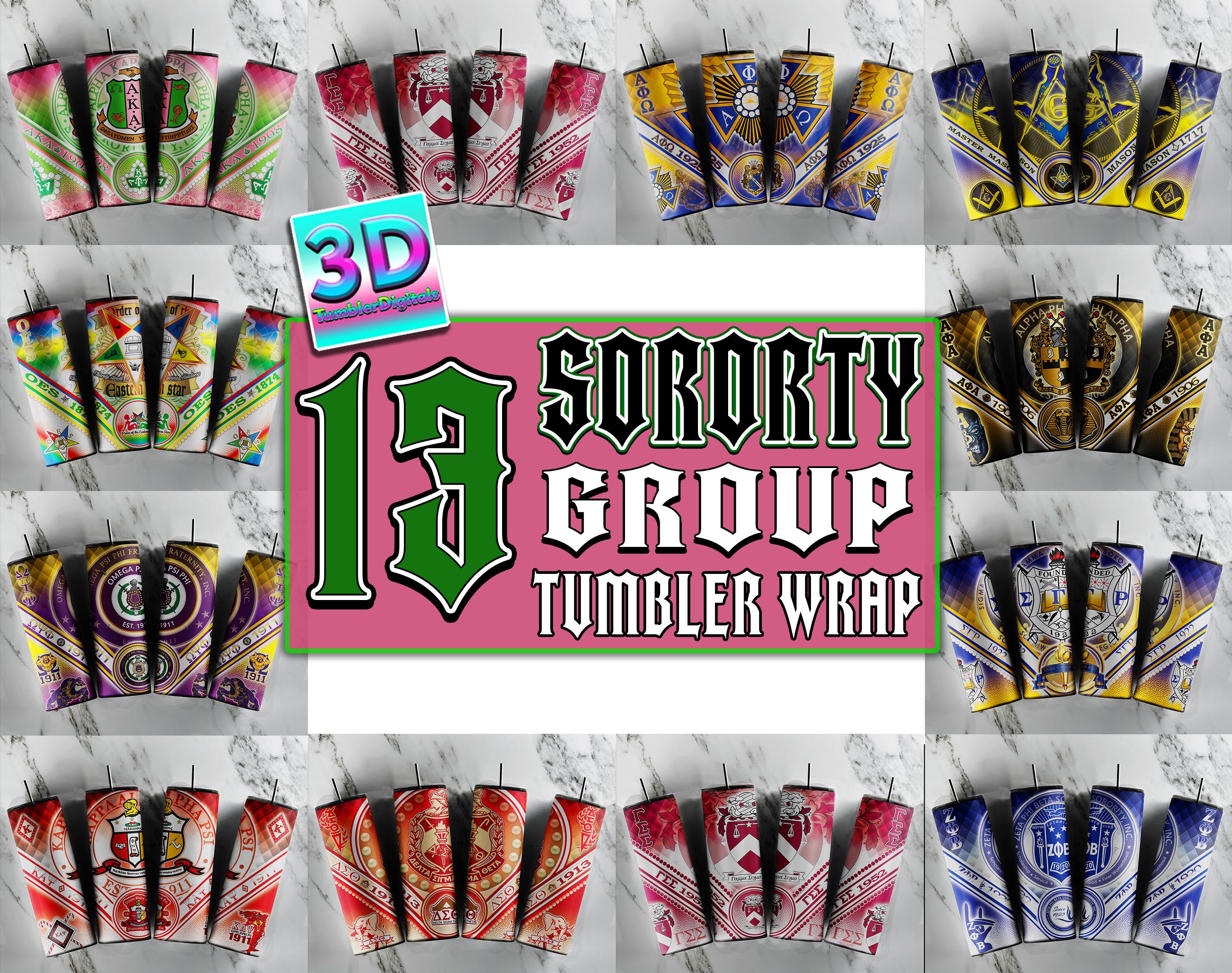 13 Sor Aka Tumbler Wrap png, Sororty Fratrnty Tumbler Design, Sorority Fraternty Tumbler Wrap | sorority Frat group Tumbler Digital |300 Dpi