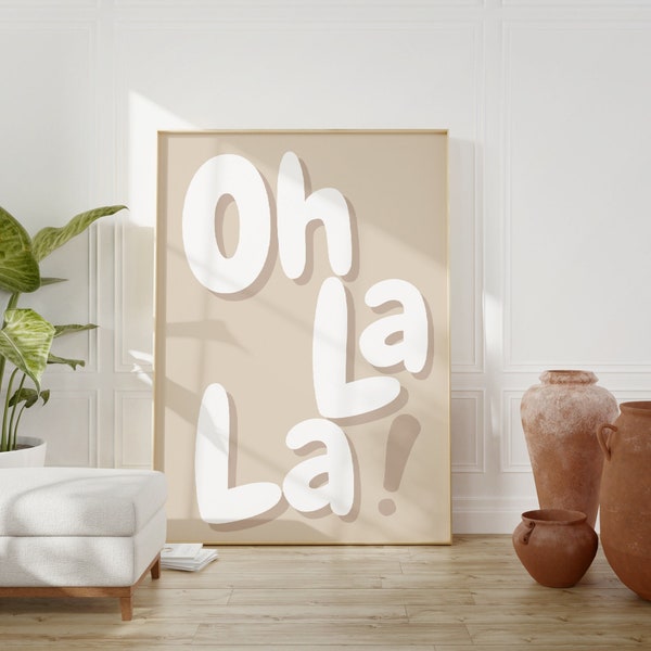 Oh La La Poster - Etsy