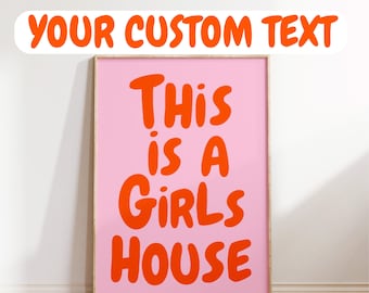 Custom Text Print - Your Text or Quote here - Create your own Wall Art, Personalised Typography Print, Colourful Prints, Custom Quote, Gift