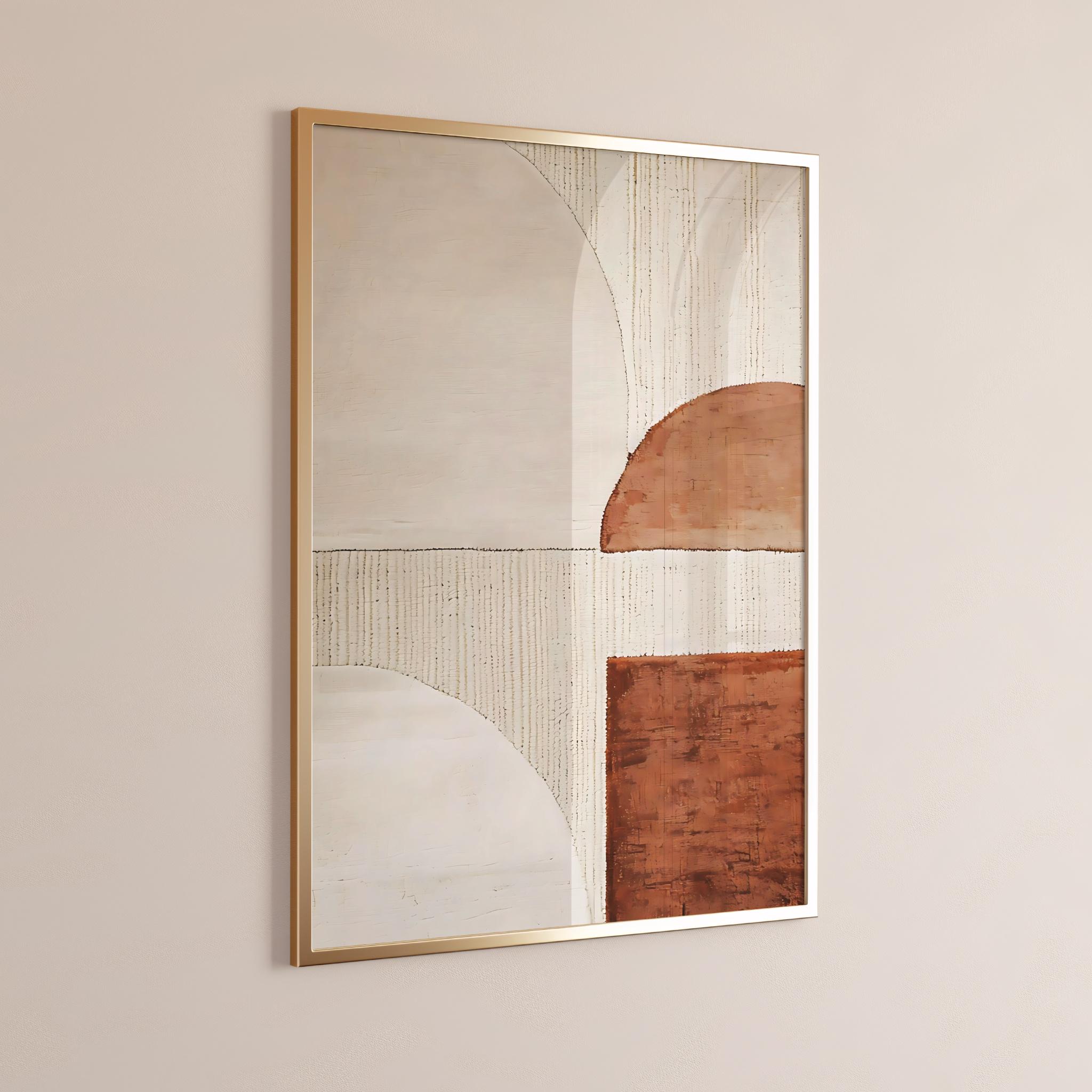 Wabi Sabi Abstract Wall Art Minimalist Terracotta Japandi Design ...