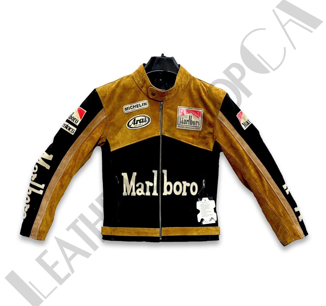Marlboro Leather Jacket /marlboro Bike Riding Jacket /real Etsy