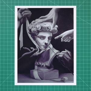 Art Print I Social Norms - Oil Painting by Charles Doan - Etsy