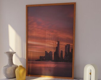New York Print, City Prints, Brooklyn Prints, Travel Decor, New York Wall Art, New York Photography Print, City Sunset Print, NY Wall Art