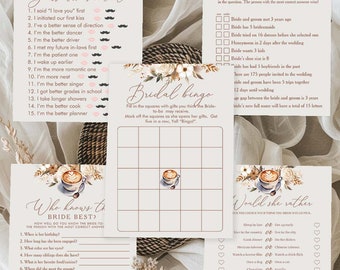 Love Is Brewing Bridal Shower Games: Coffee Theme (Printable)