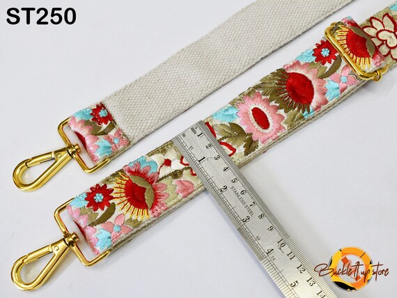 Embroidered Detachable Guitar Strap Crossbody Strap for  display picture 1