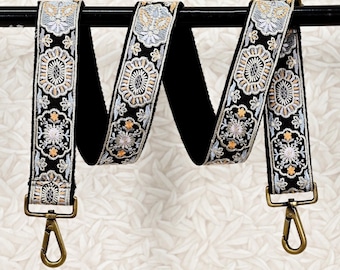 Cadeau voor moeder Borduurwerk vervangende riem Portemonneeriem Crossbodyriem voor portemonnees Geborduurde boho-tasriem Gitaarriem Handtasriem