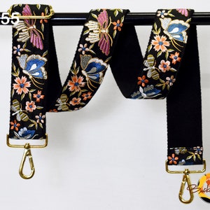 Ersatz Crossbody Handtasche Gurt Geschenk für Tochter gestickten Kameragurt Boho Gurt für Geldbörsen Tasche Stickerei verstellbarer Gitarrengurt