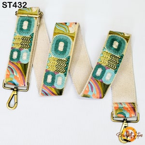 Ersatz Handtasche Boho Taschengurt gestickt Kameragurt Crossbody Gurt für Geldbörsen Stickerei verstellbar Gitarrengurt Geschenk für Tochter