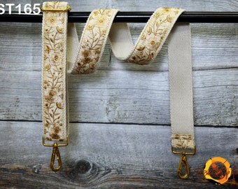 Gift for Mother Messenger Bag Crossbody Straps Replacement Shoulder Tote Bags Strap for Purses Embroidered Boho Guitar Strap Handbag Strap