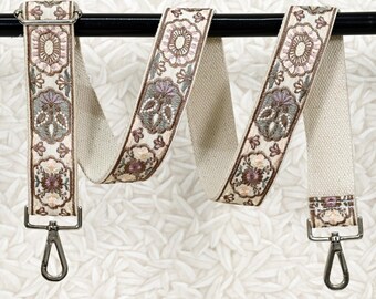 Cadeau voor moeder Borduurwerk vervangende riem Portemonneeriem Crossbodyriem voor portemonnees Geborduurde boho-tasriem Gitaarriem Handtasriem